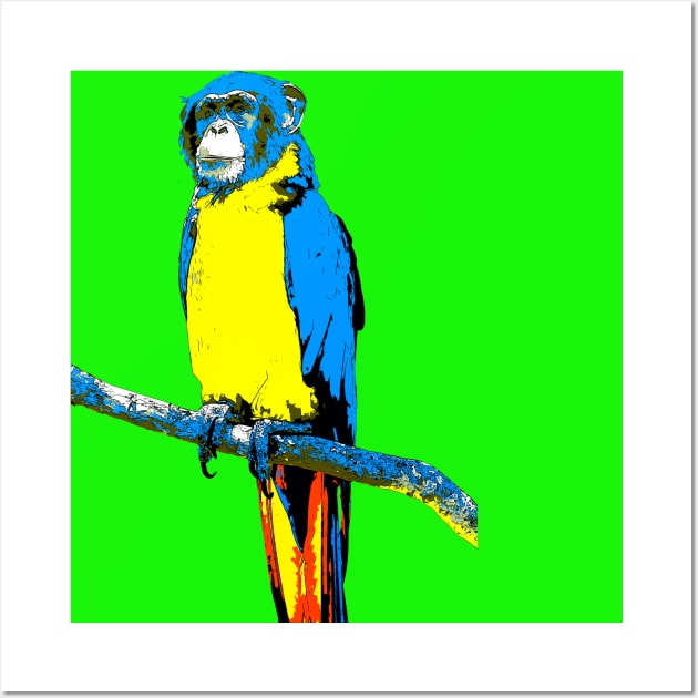 Parrot-Monkey Wall Art by Skorretto